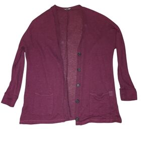 Women's American Eagle Purple Cardigan Sweater Size M